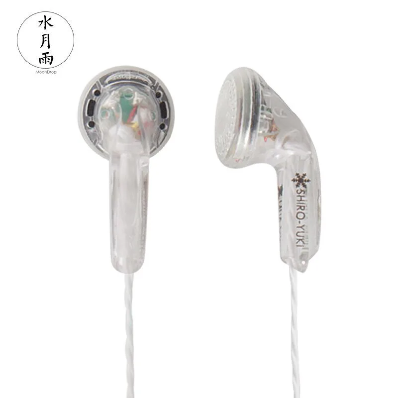 Moondrop ShiroYuki белый снег HiFi динамические наушники линейного типа Hifi музыка DD плоские MP3 наушники