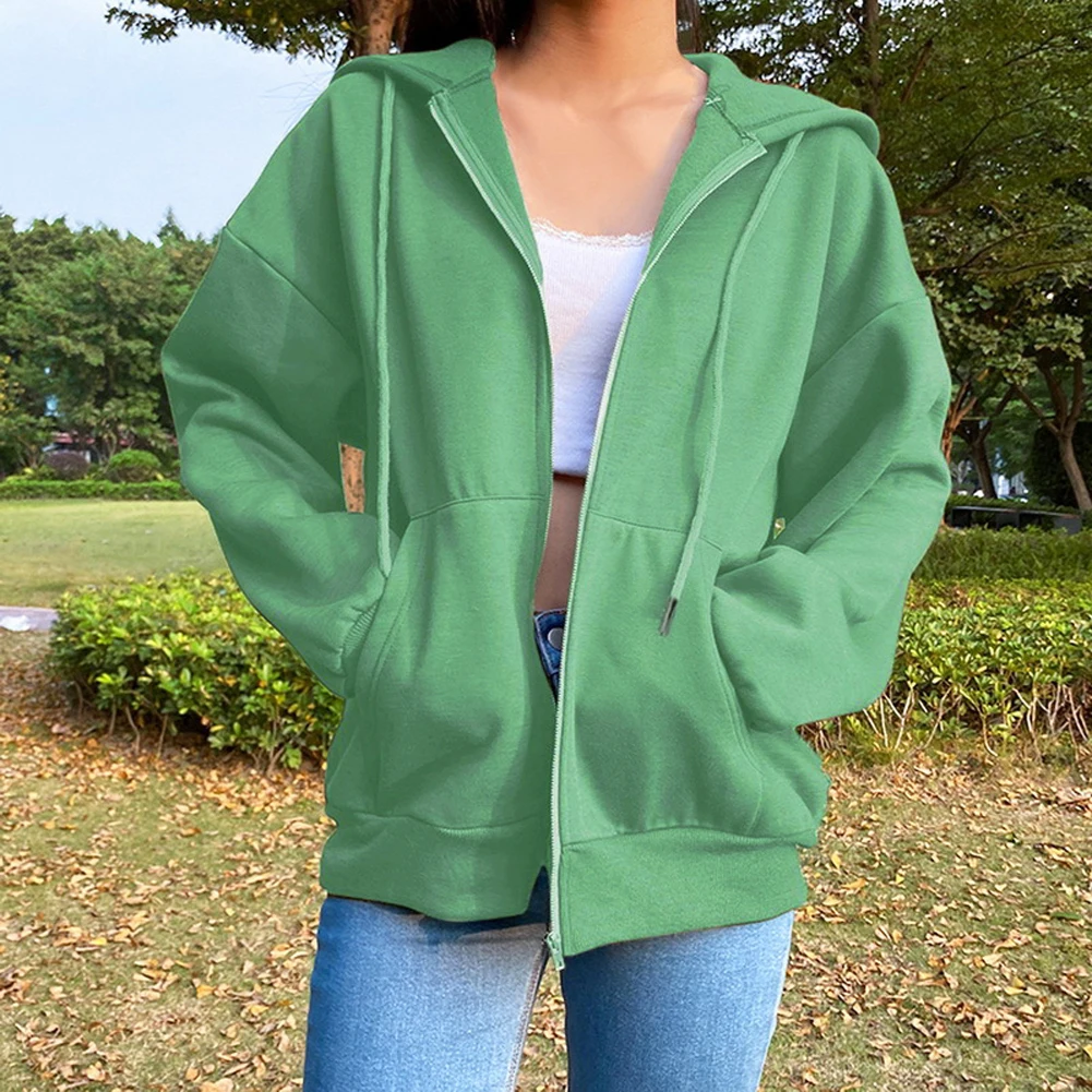 

Толстовка Женская, на молнии, с капюшоном, весна-осень