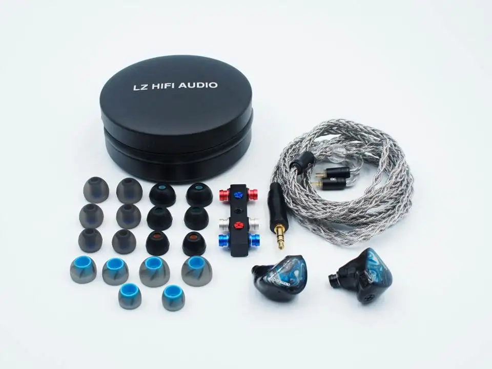 Внутриканальные гибридные наушники LZ A4Pro 3BA + 1 с динамическим драйвером 2pin 0 78 мм