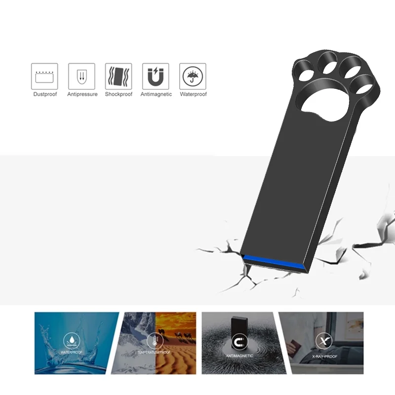 USB флэш накопитель U диск металлический портативный брелок для ключей