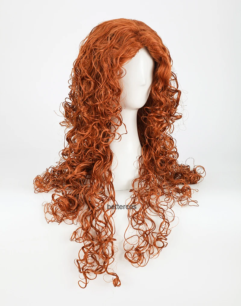 Фильм смелая Принцесса Мерида Косплэй женский парик длинные вьющиеся