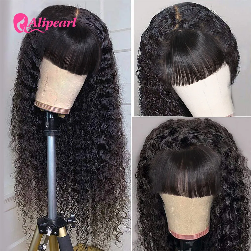 Человеческие волосы Remy 13x6 глубокая волна черные для женщин 130% 180% 250% плотность
