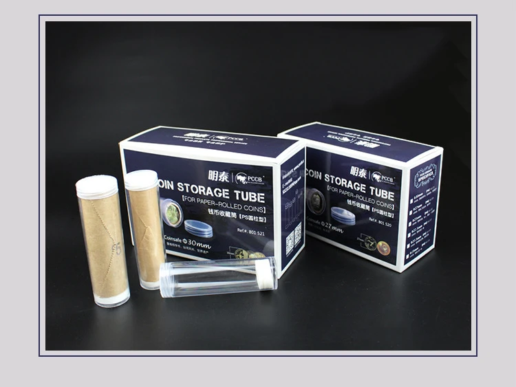 Пластиковые прозрачные круглые Чехлы для хранения монет 1 шт. |