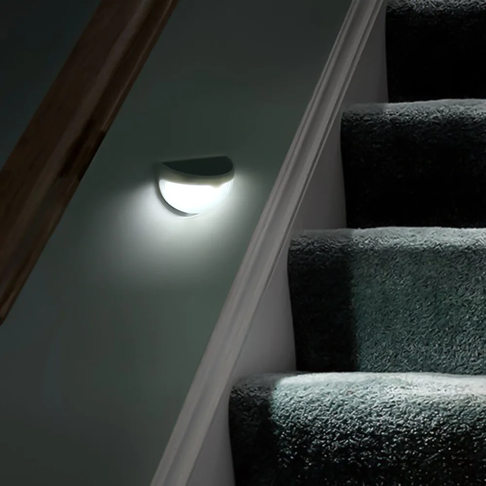 

High Quality Solar Lighting Solar Power Light Sensor 6 LED Semi-circular Wall Light Outdoor Garden Fence Waterproof Lamp