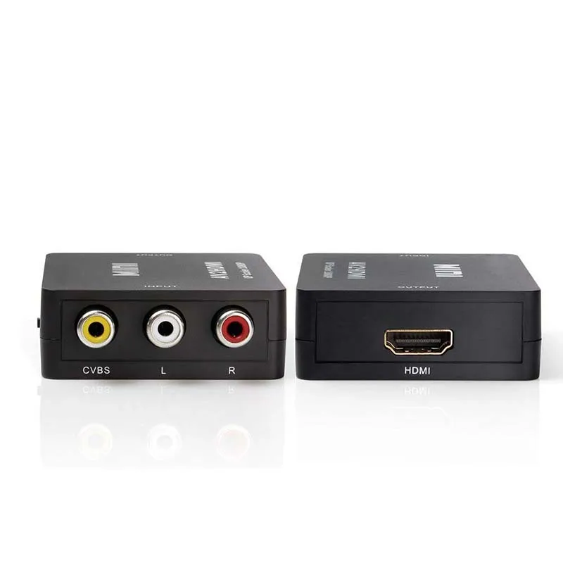 1080P Мини Композитный RCA CVBS AV в HDMI конвертер адаптер для PS3 Blu-Ray плеер