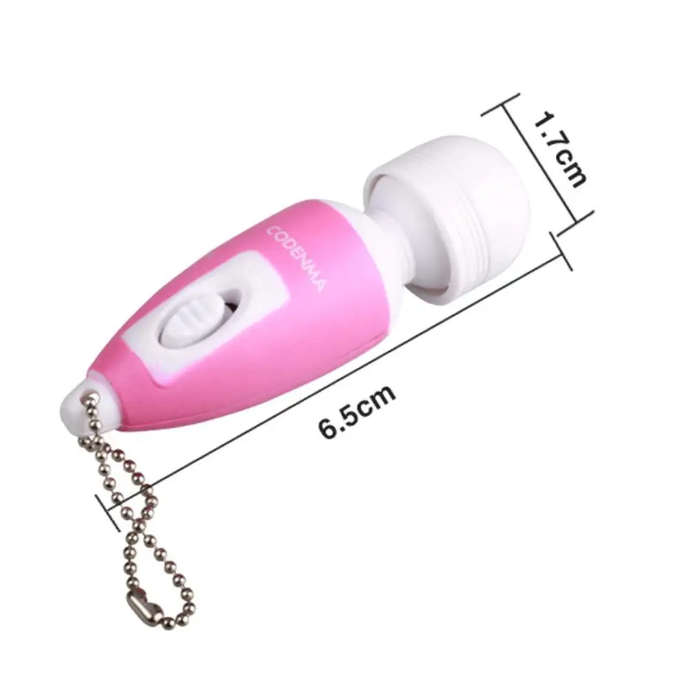 

2021 Portable Mini Massage Stick Tiny Stress Relief Ring Electronic Massager With Key-Chain Full Button Body T3T2
