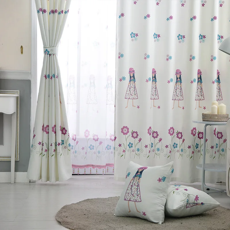 Простые современные занавески для гостиной столовой спальни готовые девочек