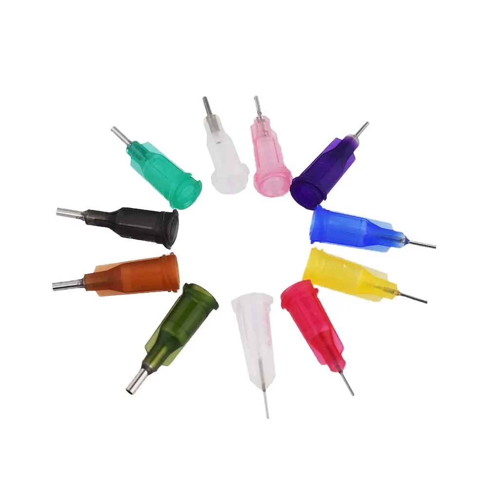 14G-27G W/ISO стандартные дозирующие иглы PP luer lock hub 0,25 дюйма Длина трубки точность S. S. Распределить тупые концы