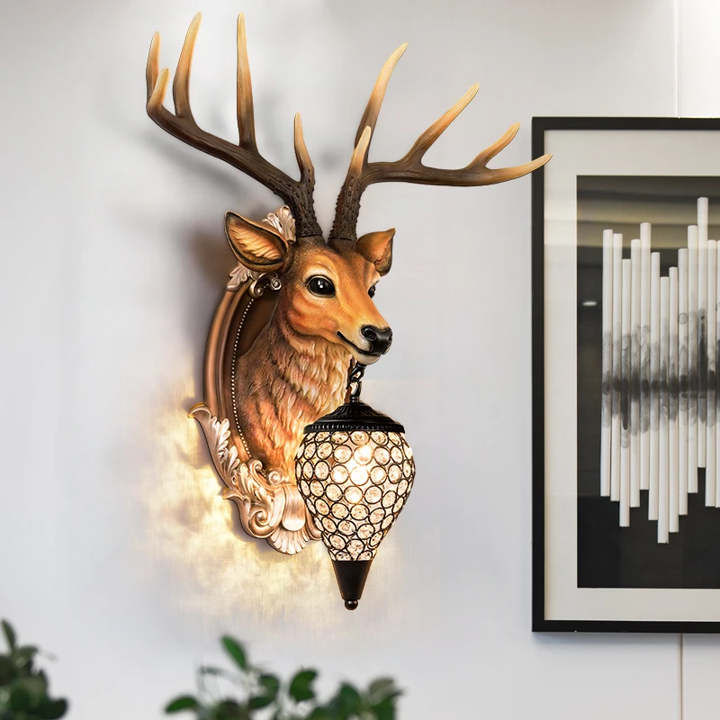 

Nordic White Antler Wall Lamp Creative Deer Lamp for Living Room Wall Lamps Buckhorn Kitchen Indoor Home Decor Wall Sconce Lamp