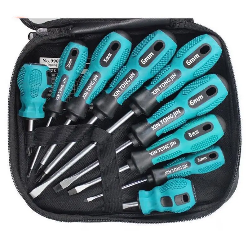

slotted phillips screwdriver set Chrome vanadium steel Multi size combination set of magnetic screwdrivers hand tools