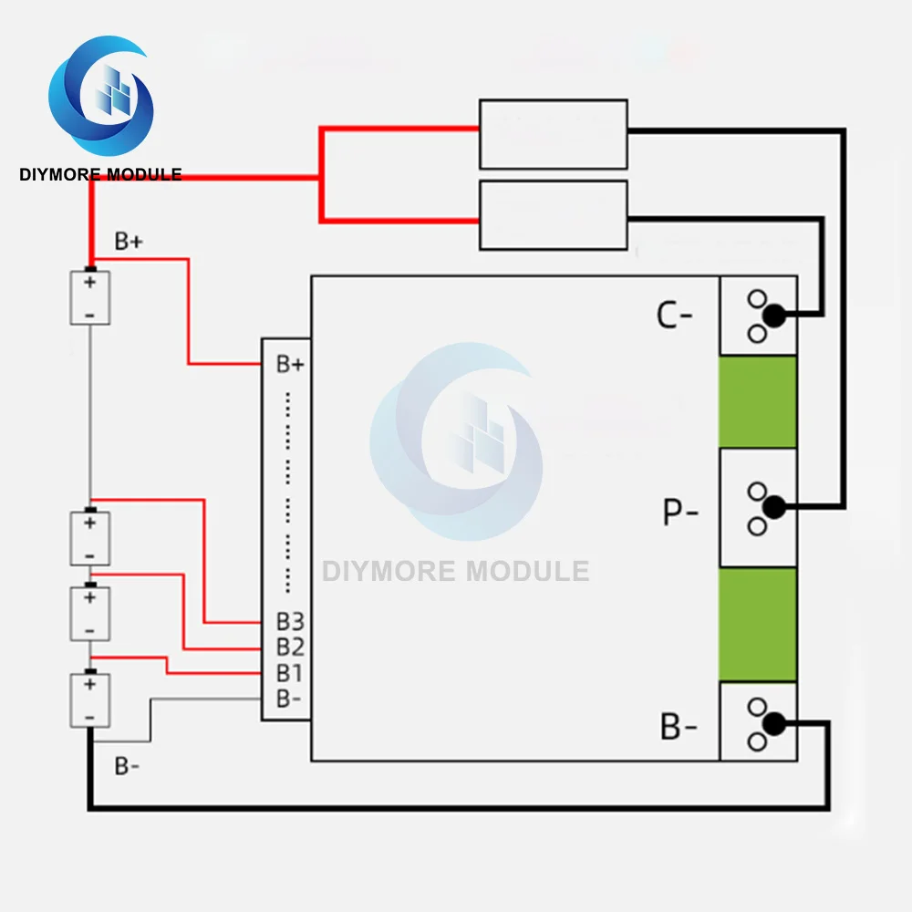 BMS 10S 36V 15A 20A Li-ion Lithium Battery Charge Protection Board with Balance PCB PCM For E-bike Escooter 18650 Cells Charging |