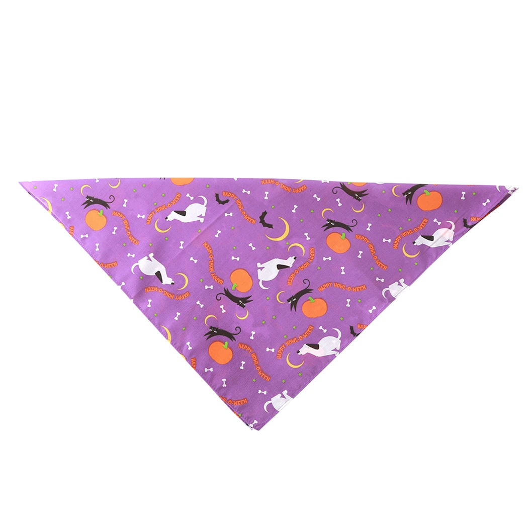 1 шт. бандана для животных на Хэллоуин креативная Милая хлопковая собаки