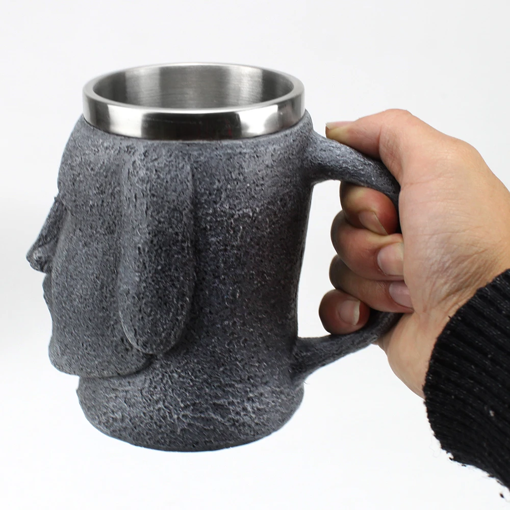 Кружка Tiki с открывалкой для банок статуя из полинезийского камня кружки кофе