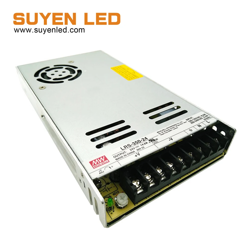 Лучшая цена 350W 24V 14.6A бренд MEAN WELL представляет Питание LRS-350-24