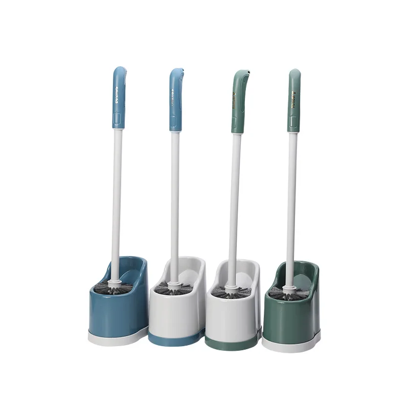 

New household plastic toilet cleaning brush household toilet with base cleaning brush long soft hair toilet brush no dead angle