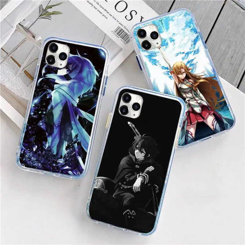 

Sword Art Online SAO Anime Manga Phone Case For iphone 12 5 5s 5c se 6 6s 7 8 plus x xs xr 11 pro max mini