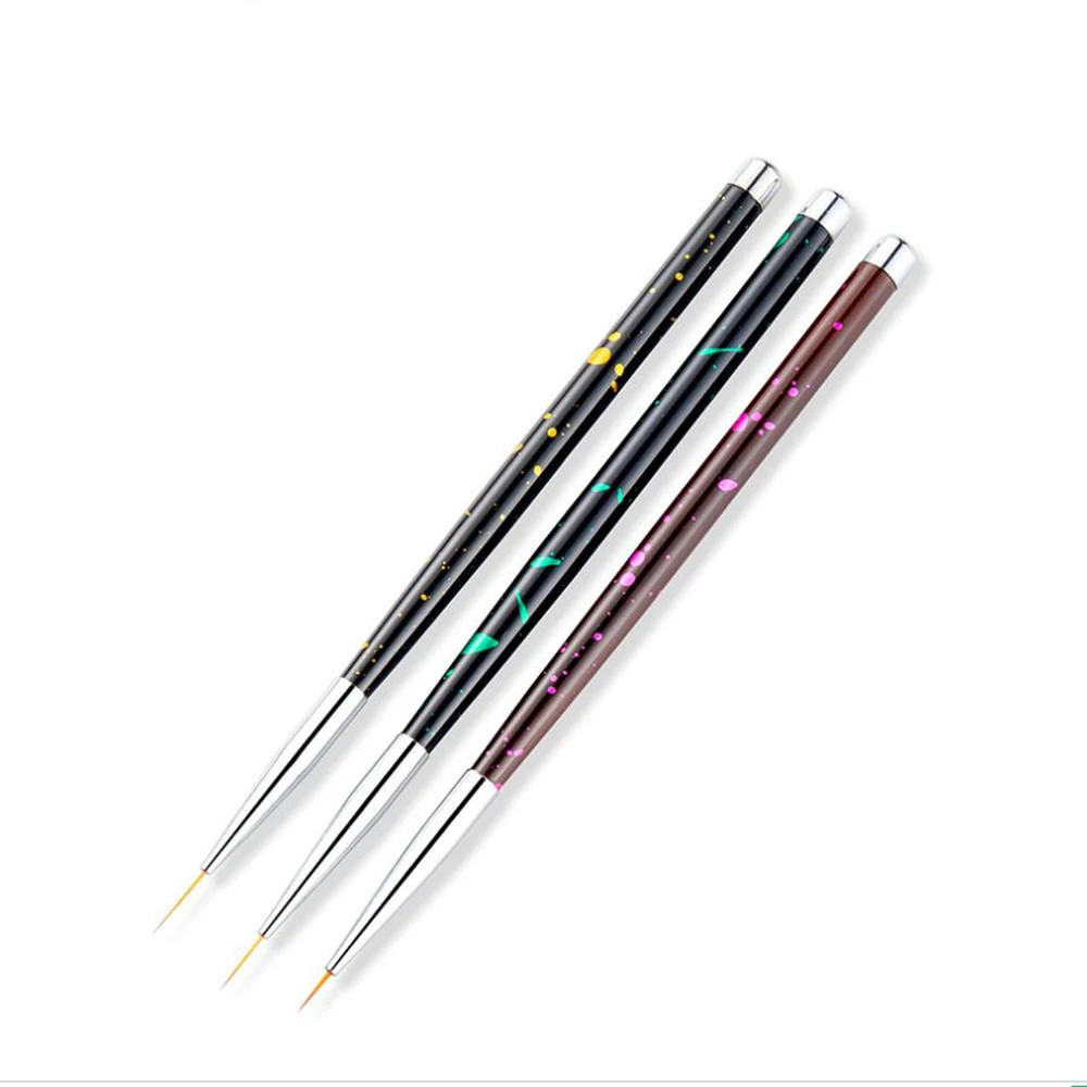 3 шт. мягкая ручка для подводки ногтей акриловая рисования профессиональная