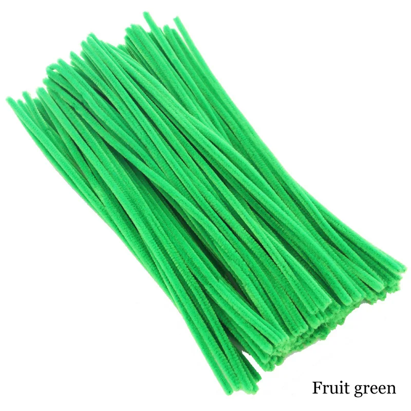 fruit green Для детей и взрослых, для детей, для детей, красочные трубы, искусственные цветы, шенилловые стебли, плюшевая обучающая игрушка, руководство - Цвет: fruit green