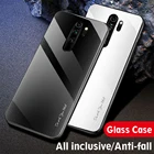 Градиентный чехол из закаленного стекла для Xiaomi Redmi Note 8 8T 7 6 5 Pro, Блестящий Защитный чехол для Redimi 8 8A 7 7A K20 Pro, чехол, Обложка