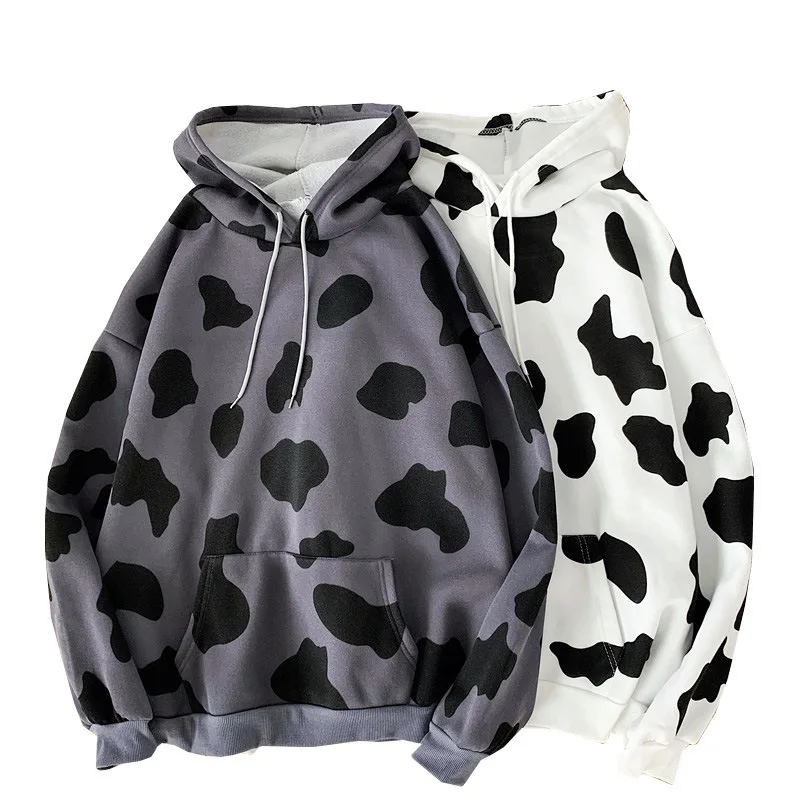 

2021 New Autumn and winter Mid-length Harajuku Women Hoodies Sweatshirt Loose Milk Thinck Pullover zipper Plus Cashmere Sweater