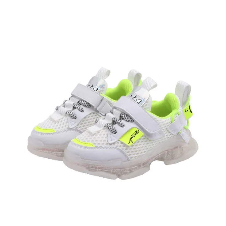 

Anti Slip Children Casual Shoes Breathable Mesh Glow Shoes Kids Sneakers Boys Unisex Zapatillas Hombre Children's Shoes BE50SH