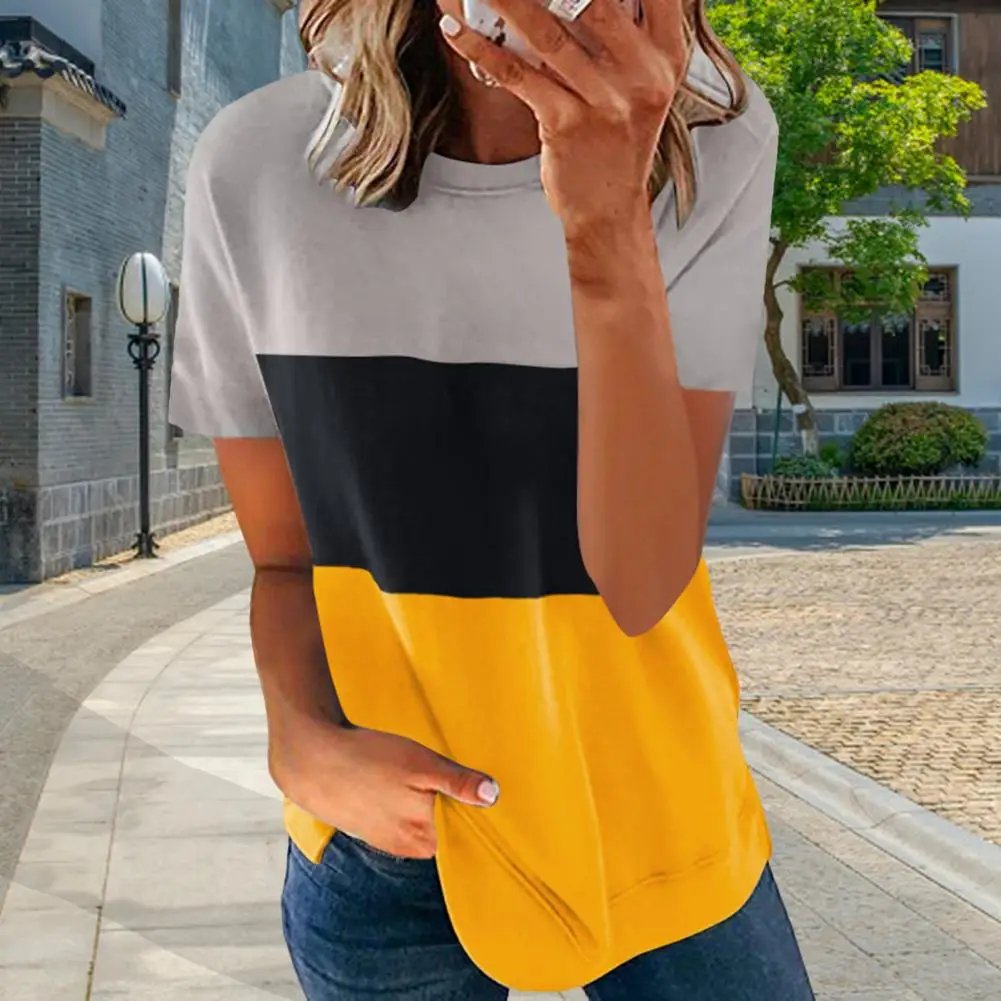 Футболка женская с принтом тай-дай модная свободная футболка в полоску коротким