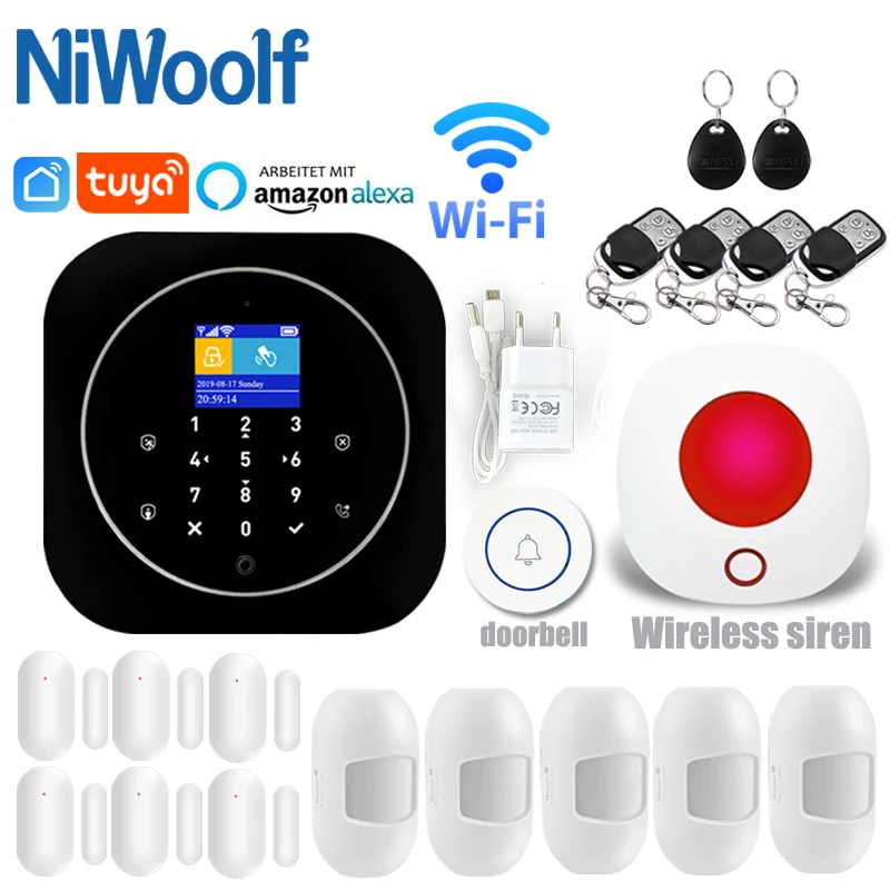 433 МГц приложение Smart life Wi Fi GSM домашняя Аварийная сигнализация Управление