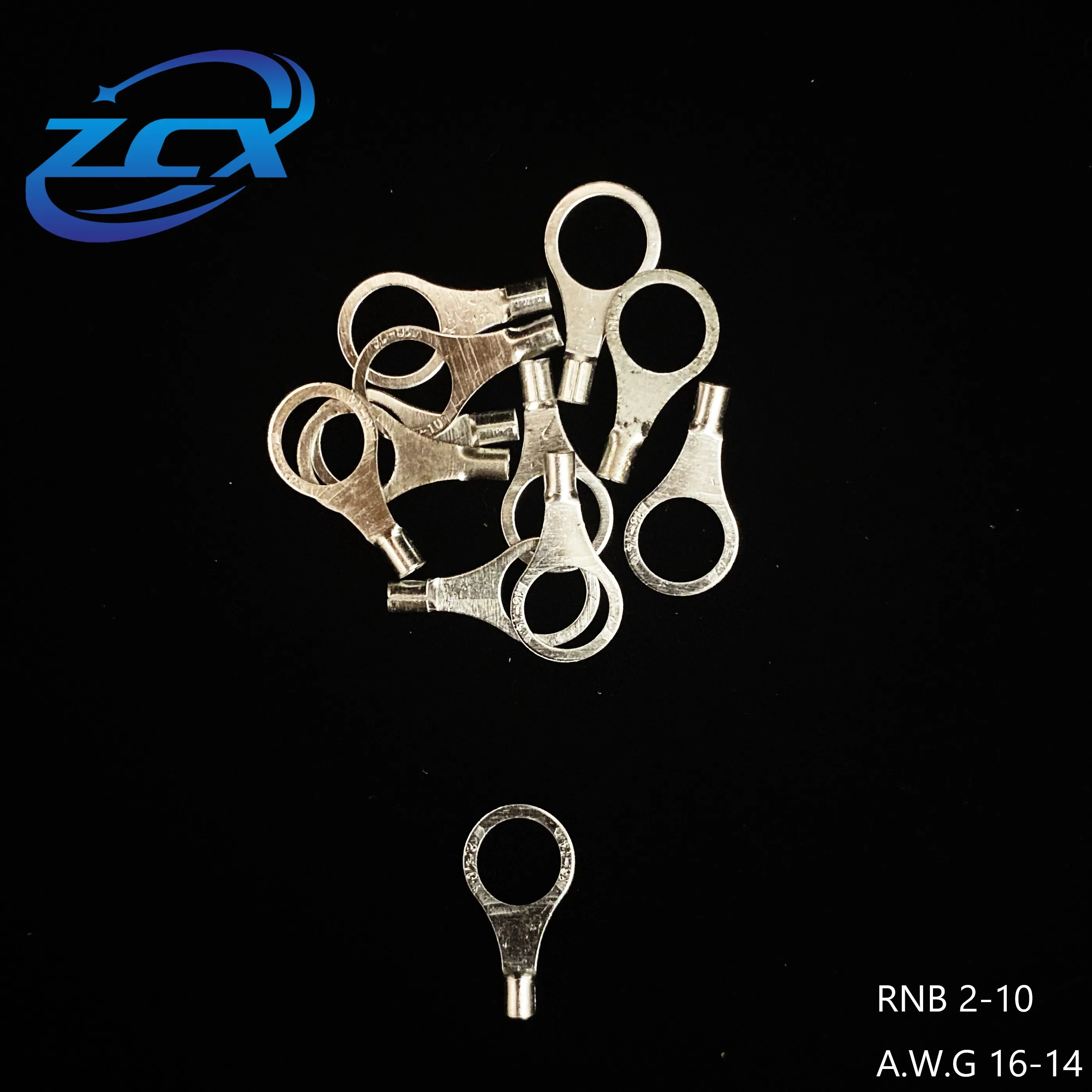 

Circular Naked Terminal 100PCS/pack RNB2/3.5/5.5 Wire Crimp Terminals Cable Wire Connector A.W.G 16-14/14-12/12-10