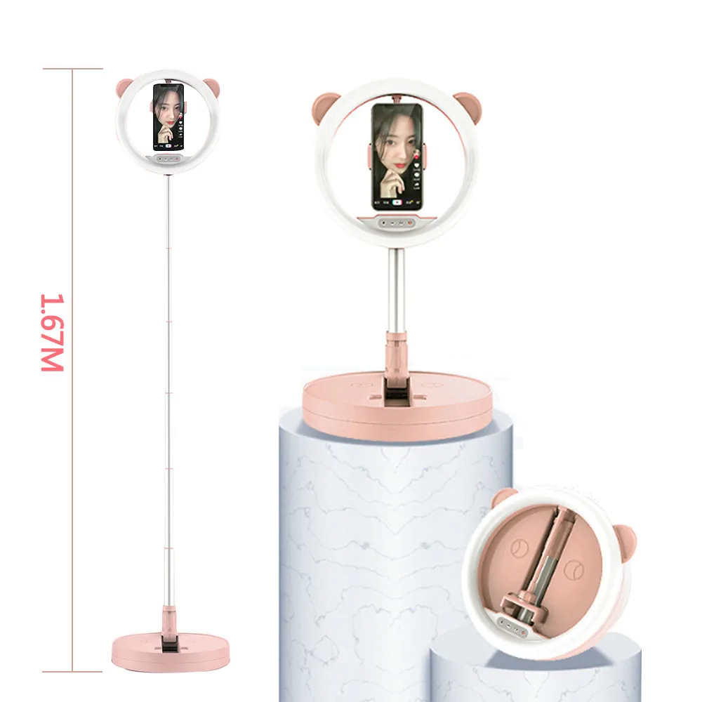 

Foldable LED Selfie Ring Light Beauty Fill Light Live Broadcast Selfie Light Douyin Kuaishou Ringlight Lamp