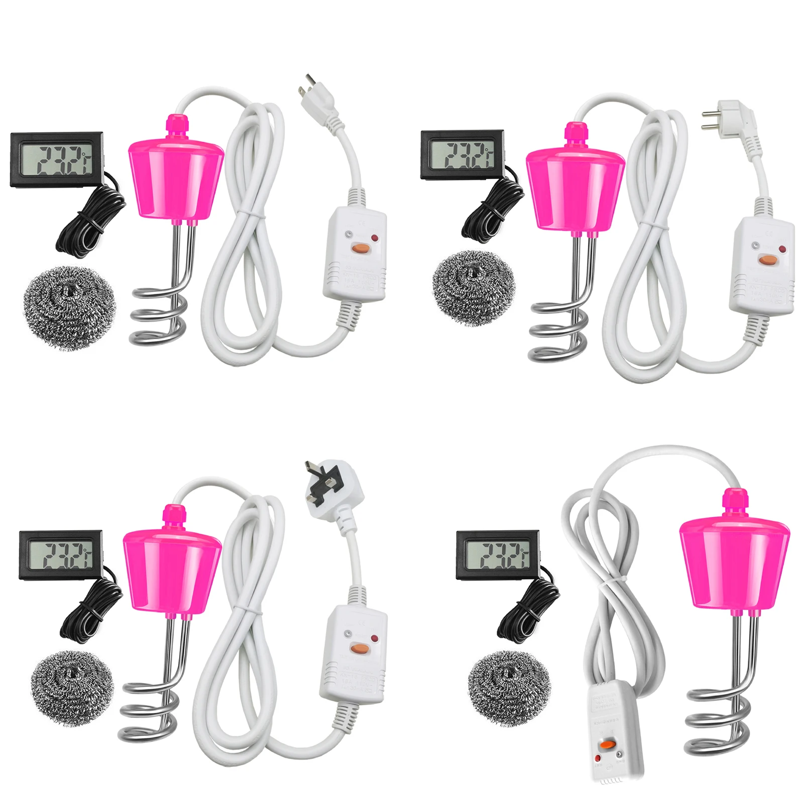 

1500/2000W Water Heater Travel Floating Electric Immersion Heater Boiler For Bucket Pool Bathtub With Leakage Protection Switch