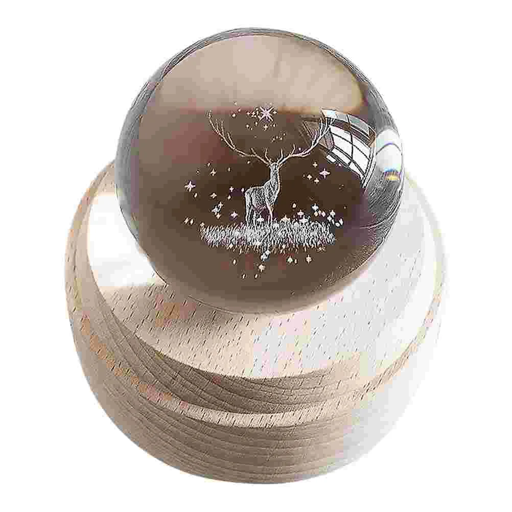 

LED Lamp Elk Crystal Box Gift Home Decoration Accessories Ornaments