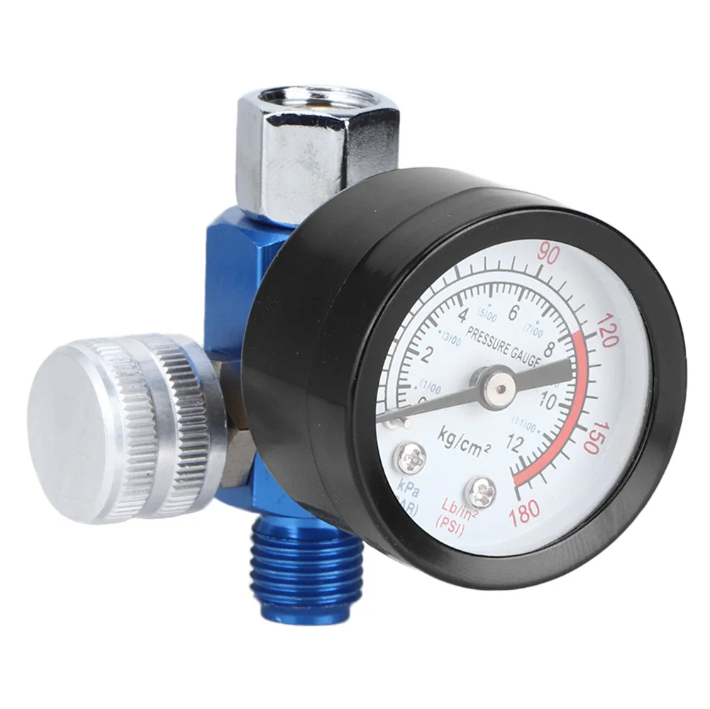 

Air Pressure Regulator Gauge Aluminium Alloy Adjustable Spray Gun Air Tool G1/4