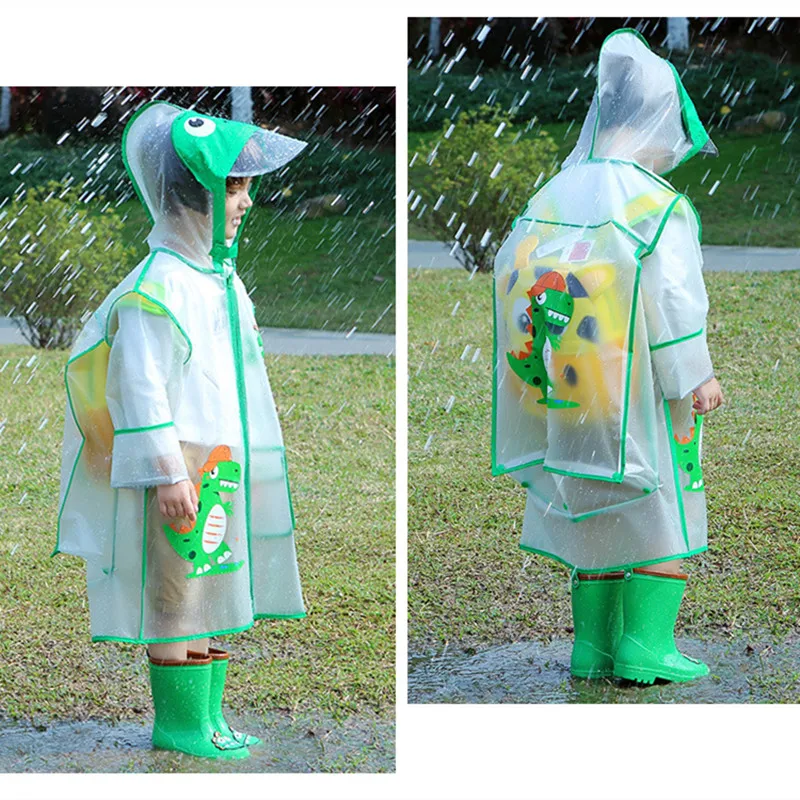 

90-140CM Raincoat For Children Kids students waterproof boys girls child Rain Coat Ponchos Jackets chubasqueros