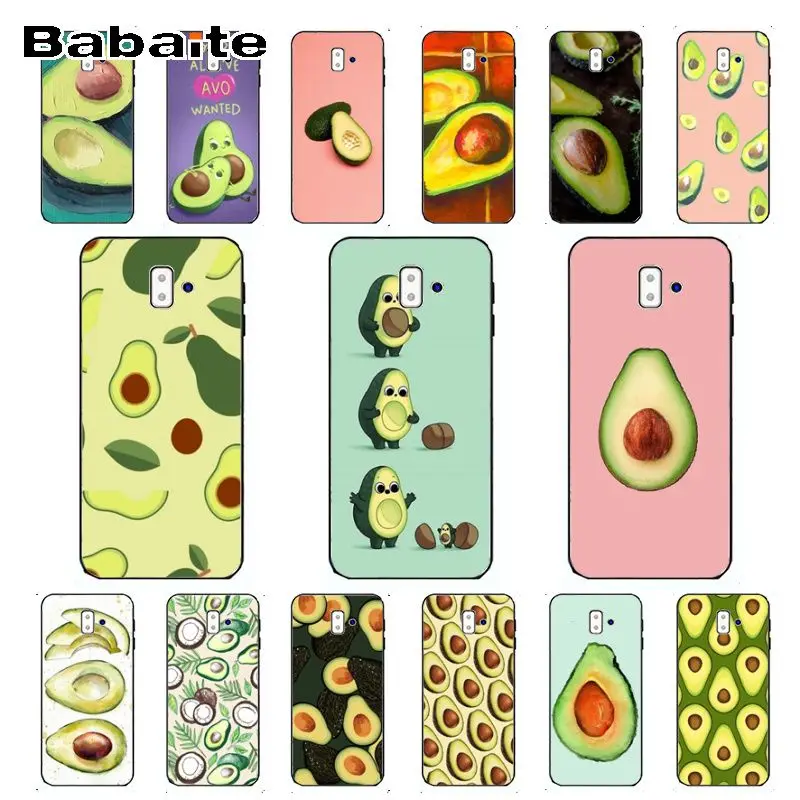 Мягкий чехол из ТПУ с изображением авокадо и фруктов для samsung Galaxy j6 plus A6 A8 A9 A10 A30 A50 |