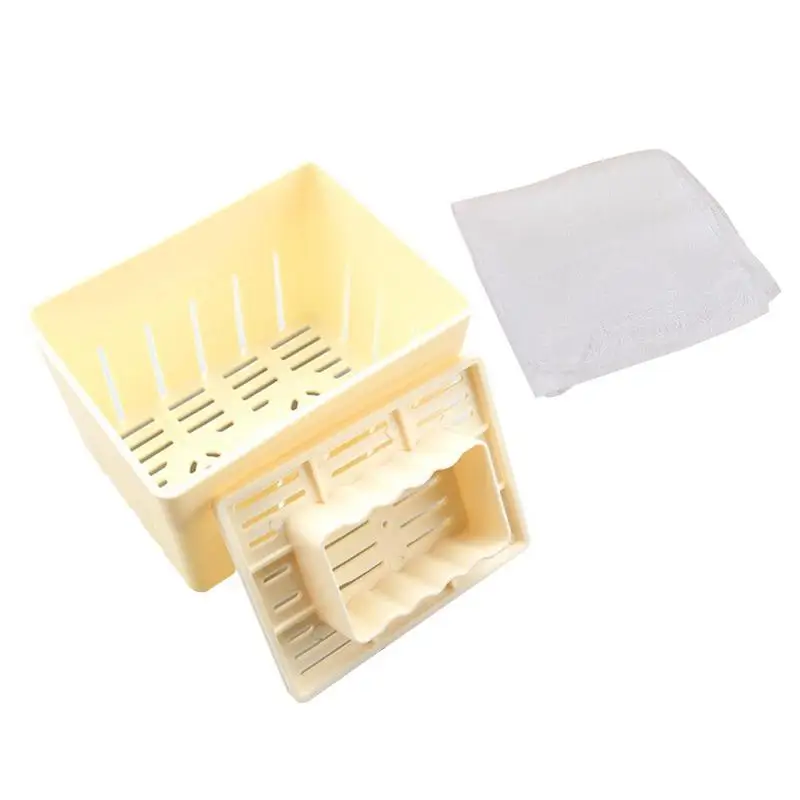 Tofu Box Homemade DIY Plastic Mold Maker Press Kitchen Pressing With Soy Cheese | Дом и сад