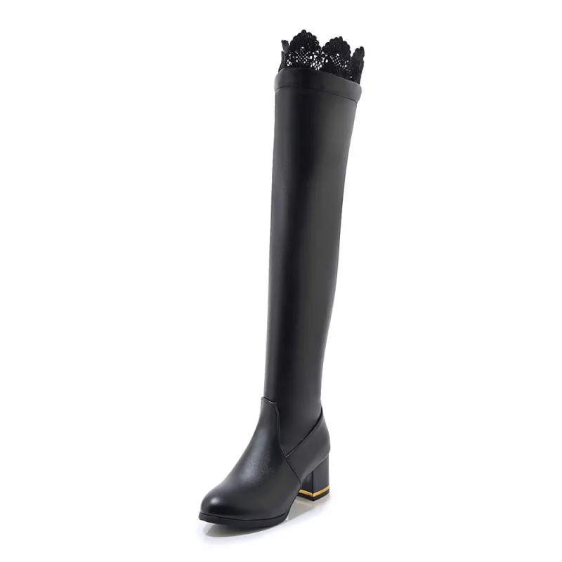 

Big Size 9 10 11-15 thigh high boots knee high boots over the knee boots women ladies boots shoes woman winter boots women