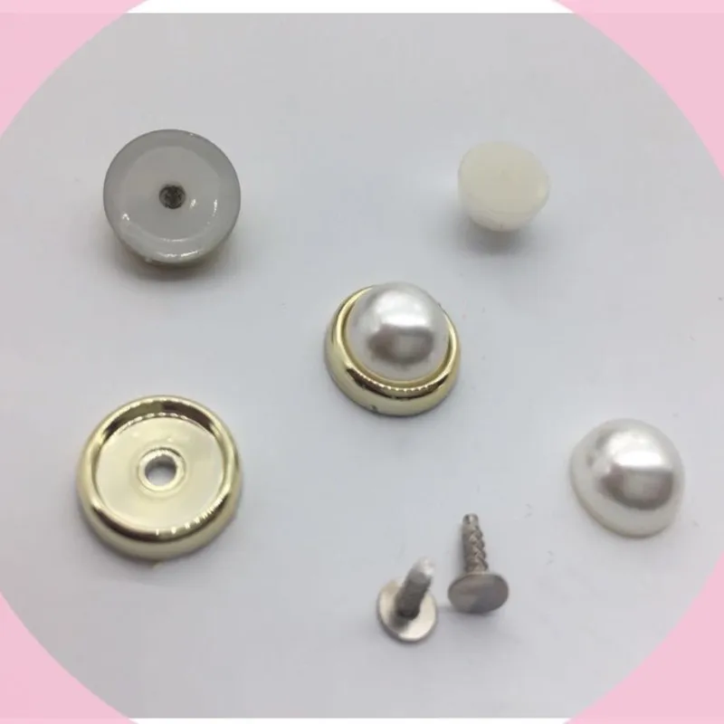 Новый 50 шт. имитация полукруглой круглая жемчужная бусина цвета: золотистый