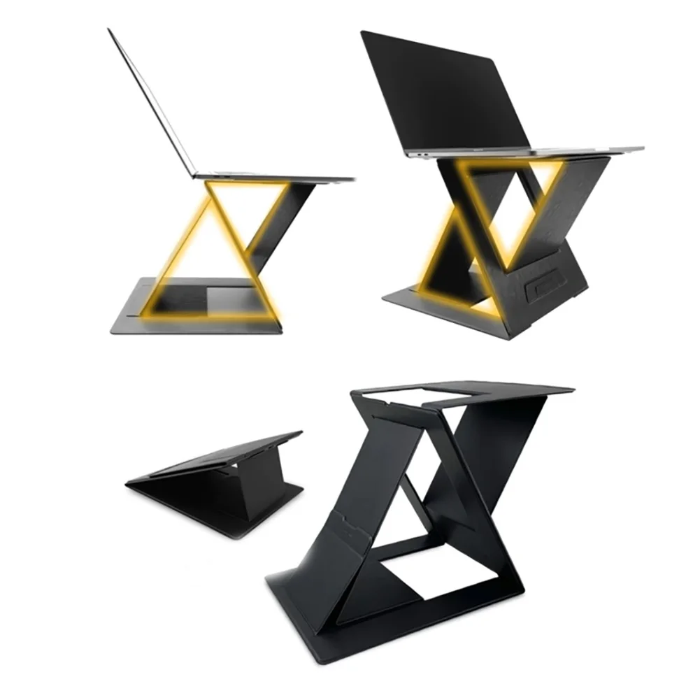 

Universal Metal Folding Adjustable Laptop Holder Stand Non-slip Computer Bracket Rack Home Office Storage Supplies