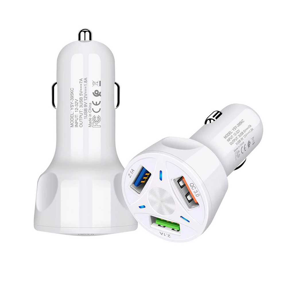 Разветвитель автомобильное зарядное устройство 3USB прикуриватель Автомобильное