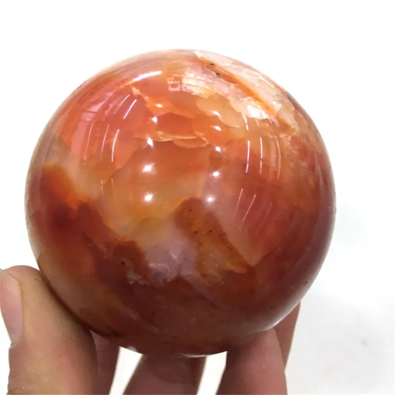 

1pc Natural Healing Polished Rock Stone Ball Red Carnelian Crystal Sphere 50MM-70MM for Decoration