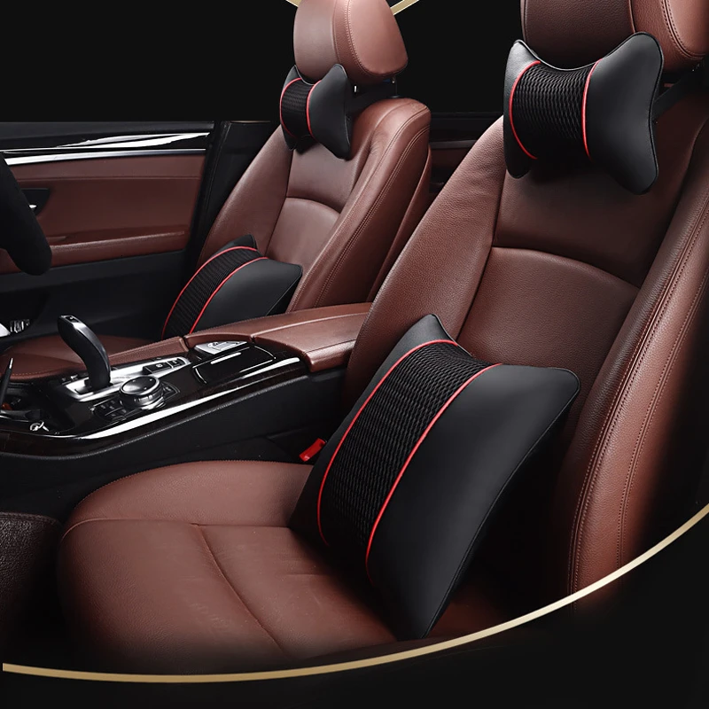 Комплект из 2 предметов на шею для автомобиля подушки Авто искусственная кожа