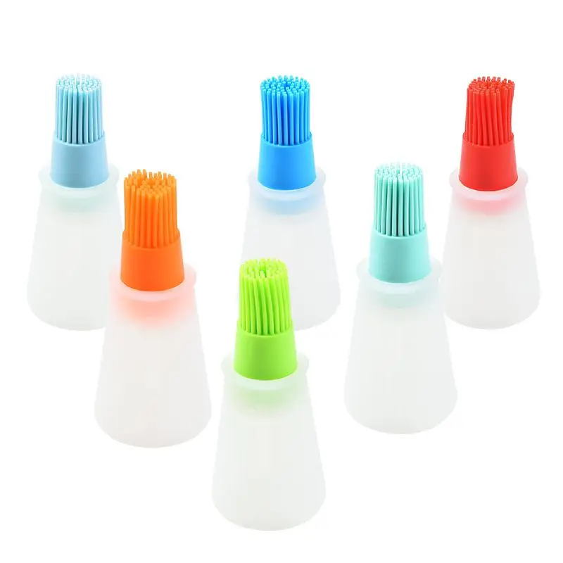 1 шт. портативная силиконовая бутылка для масла с кисточкой масло гриля жидкое