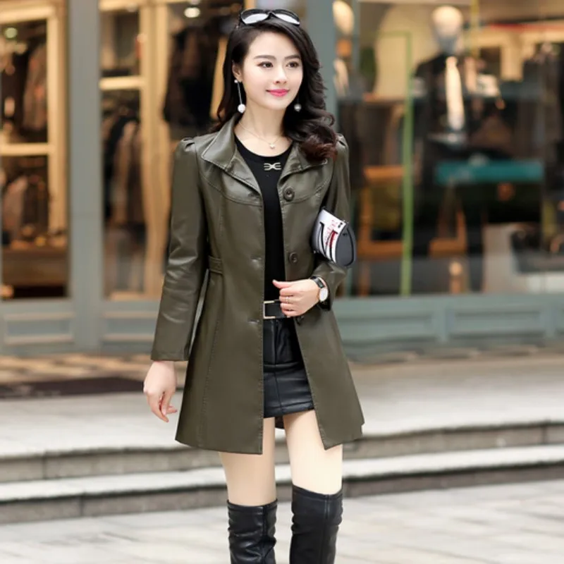 Мотоциклетная байкерская куртка приталенная корейская мода из искусственной