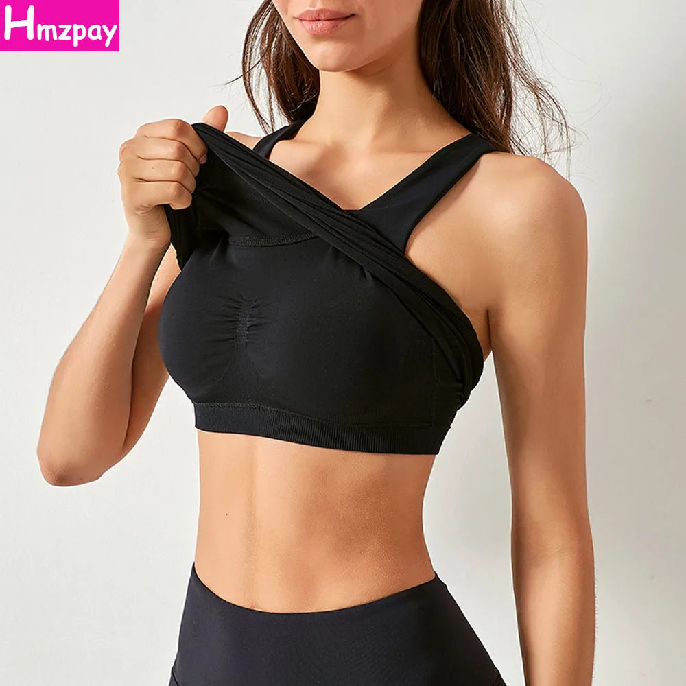 

2021 New Women's Bra Vest Beautiful Back Bra Seamless Breathable Sports Yoga Running Fitness Underwear Top
