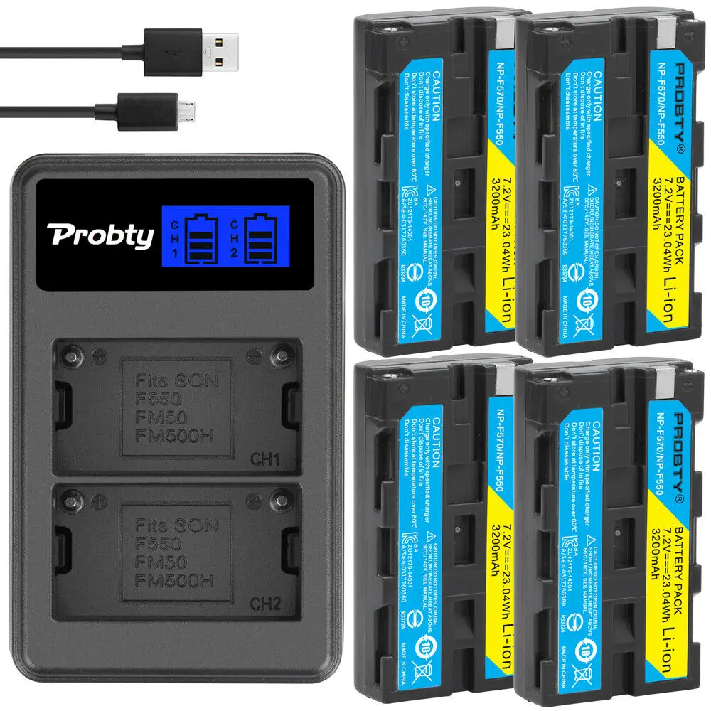 NP F330 F550 Батарея & Зарядное устройство для Sony F570 F750 F960 F970 F770|Цифровые аккумуляторы| |