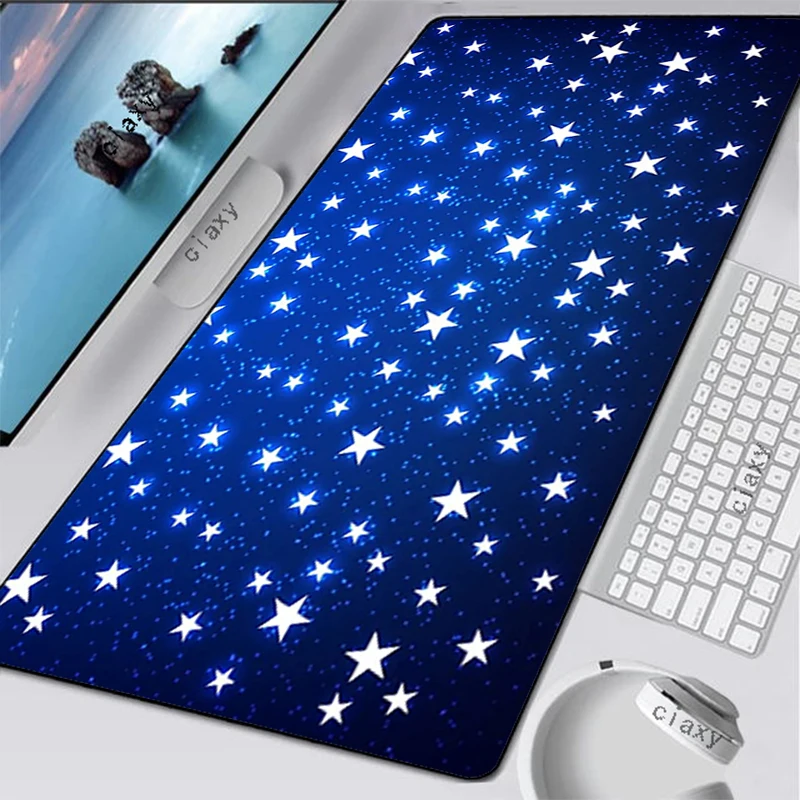 

Space Night PC Gamer Cabinet Mouse Mat Gaming Pad for Mouse and Keyboard Mause Pad Anime Stationery Table Pads Desk Protector