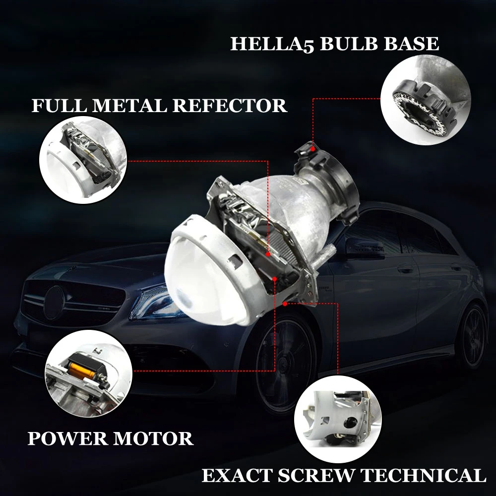 3,0 дюймов hella 5 автомобильный биксеноновый hid объектив проектора с кожухом RGB appBluetooth функция ангельские глазки автомобильный комплект для сборки hid модифицированный
