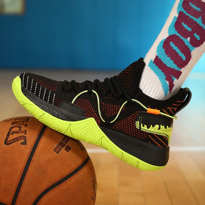 

New 2021 New Men's Basketball Shoes Anti-skid Athletic Basketball Boots Breathable Outdoor Basketball Sneaker Traning Shoes
