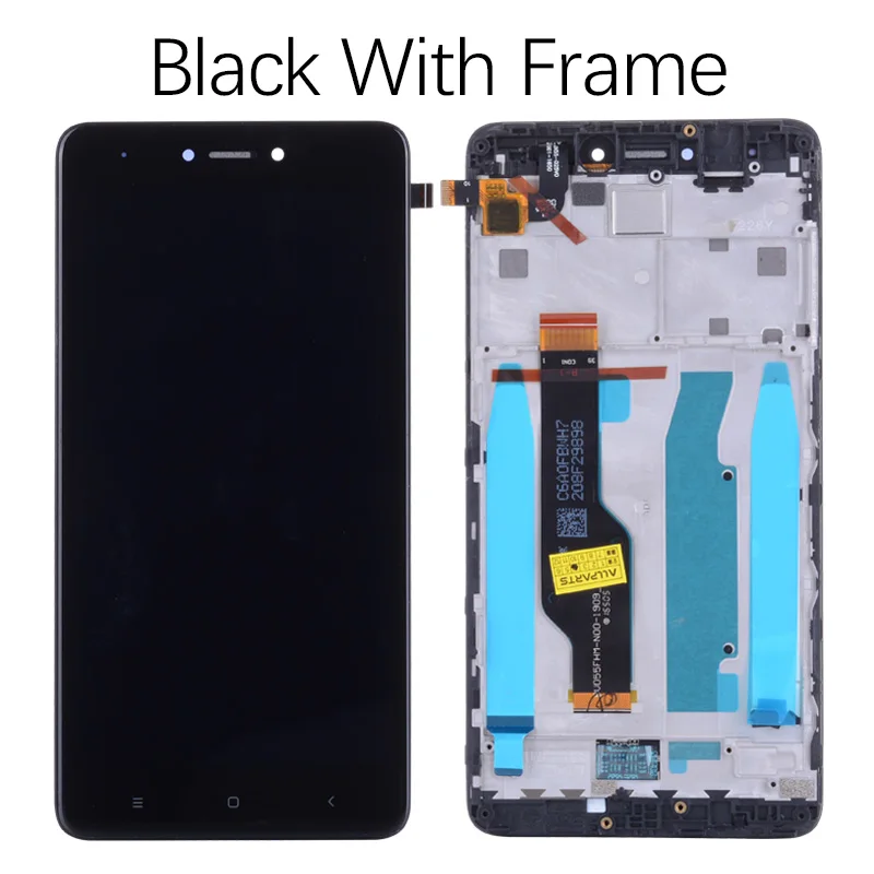 With Frame Black Snapdragon 625 Дисплей для XIAOMI Redmi Note 4X LCD в сборе с тачскрином на рамке 5.5'' черный белый золото - Цвет: With Frame Black