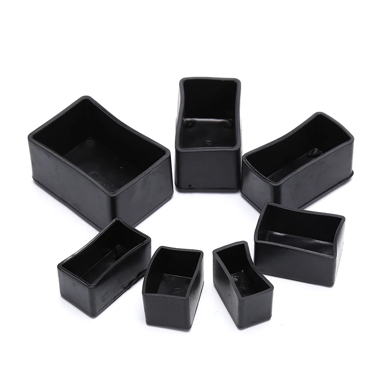 8 шт./лот прямоугольные силиконовые колпачки для ножек стула Нескользящие Чехлы